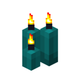 Три бирюзовые свечи (горящие).png